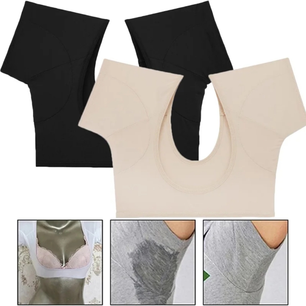 Shirt-style sweat pads size L Color  beige.